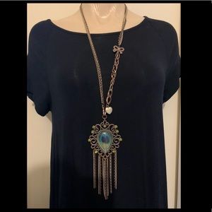 Betsy Johnson Peacock Necklace